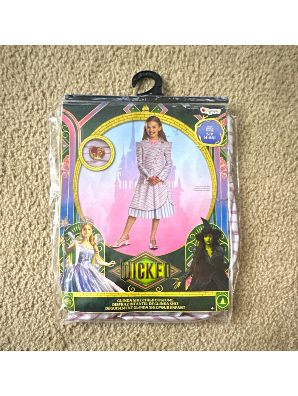 Rubie's Wicked Glinda Child Dress Costume Pink/White Size 4-6x